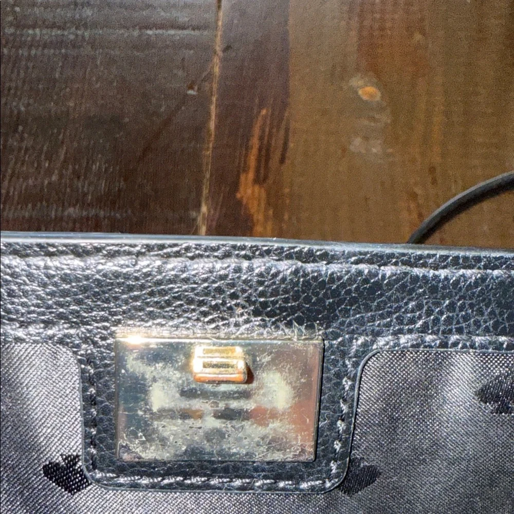 Kate Spade Black Crossbody Bag with Chain Detail - Picture 10 of 14